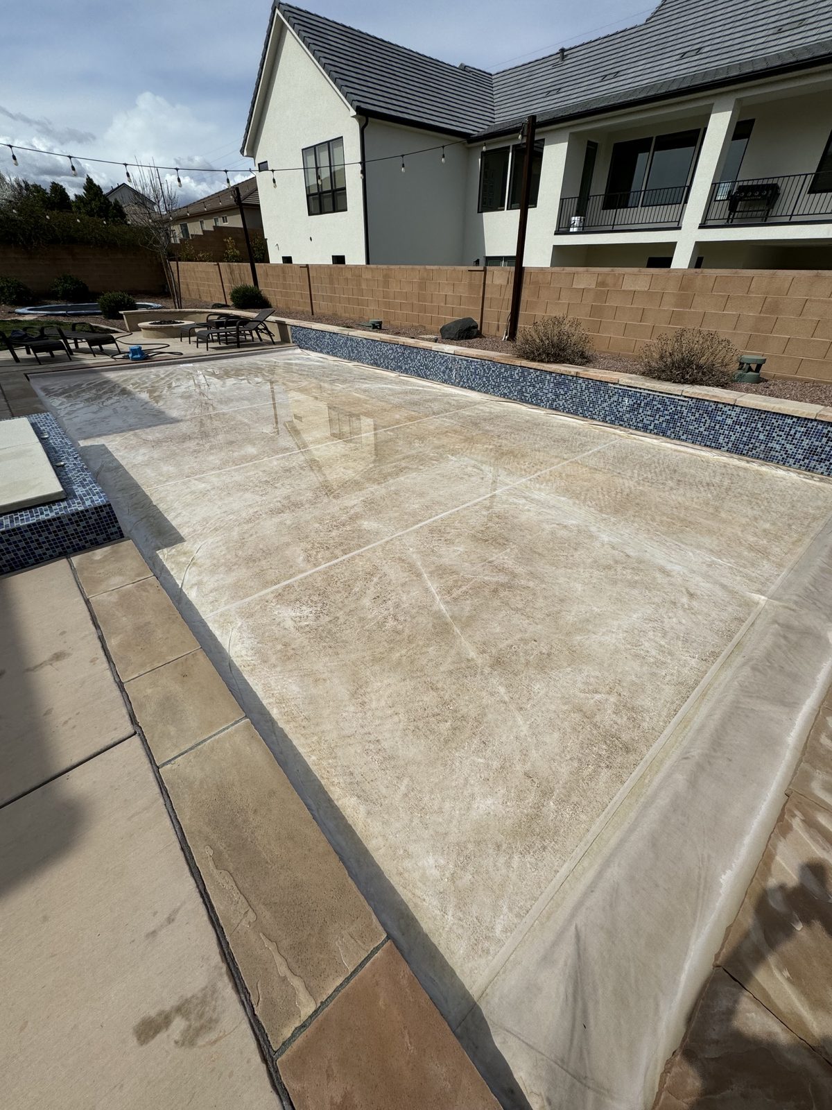 A serviced St. George pool with automatic cover